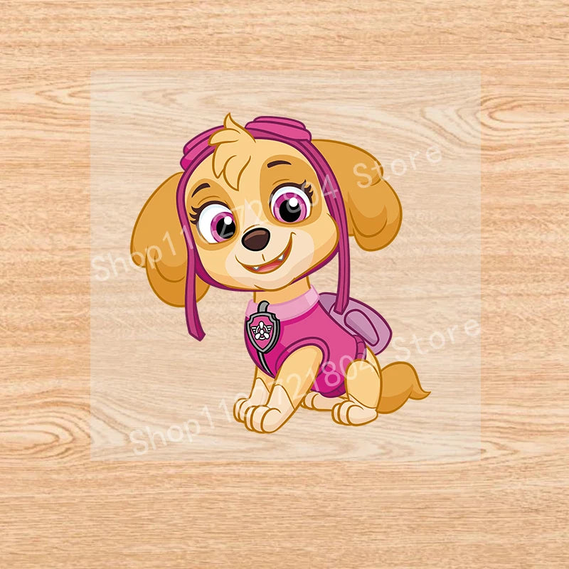PAW Patrol Patchs Thermocollants Kawaii Transferts Chauds