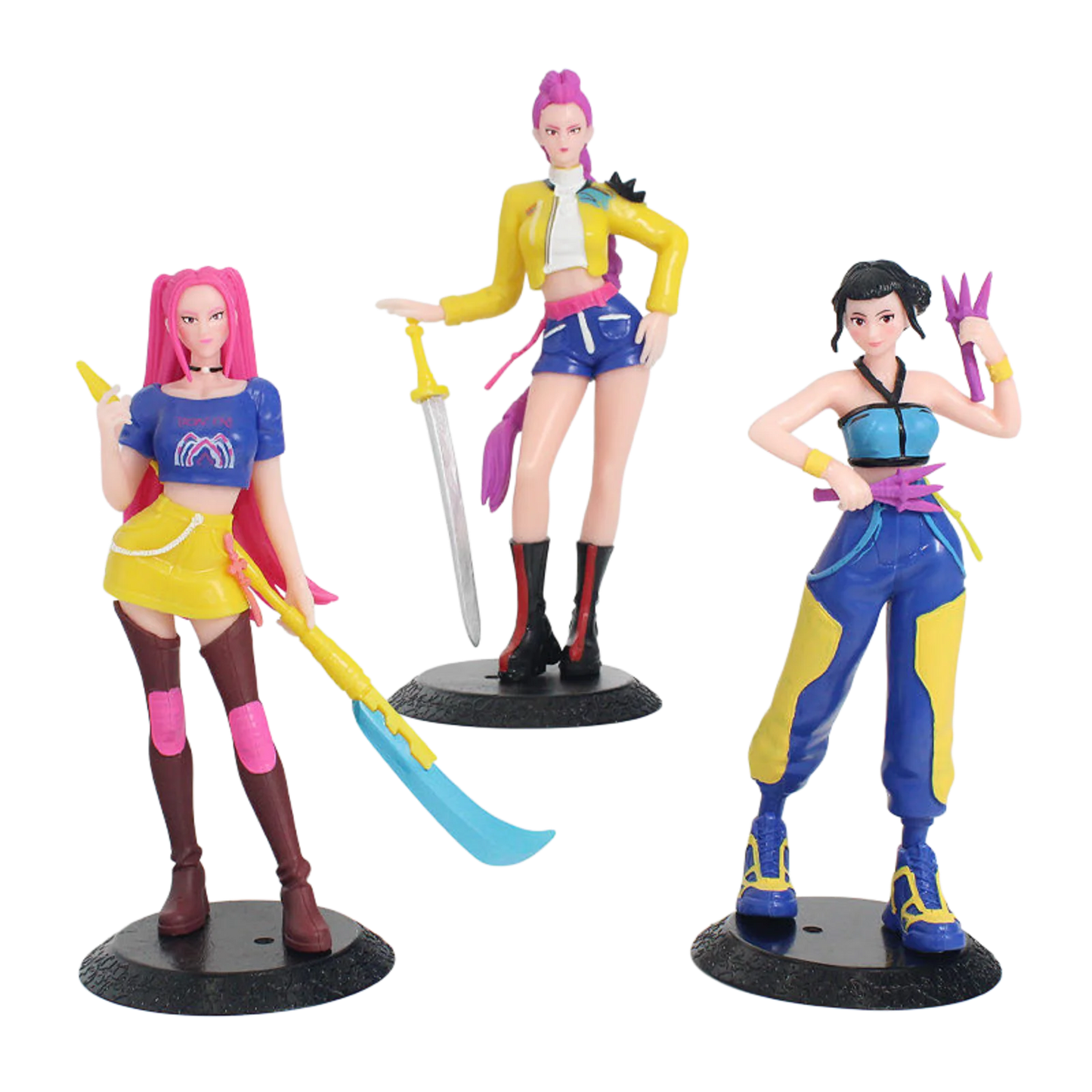 Figurines de chasseurs de démons Kpop, figurines Huntrix, jouet Derpys Tiger Rumi Brainrot, ornement, tendance 2026