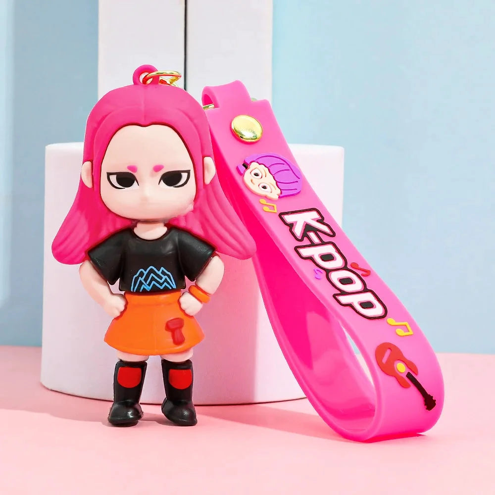 Miniso Demon Hunter Silikon-Vinyl-Schlüsselanhänger für Tasche oder Auto