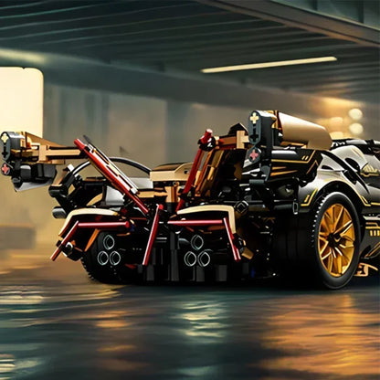 XMWL Roadster RC Tech Racer 1:14 Édition Limitée V12 Noire Briques Auto Bloquantes Collection by Mon Labubu