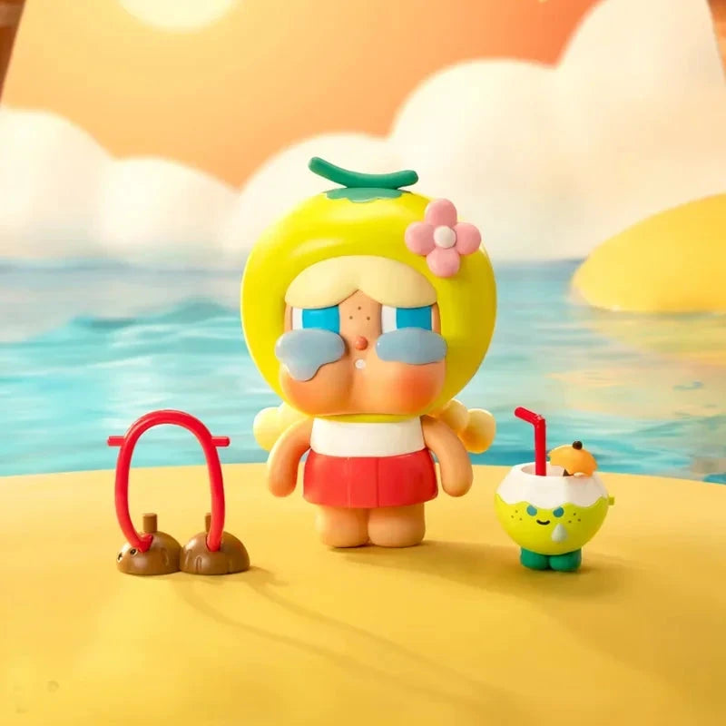 POP MART Crybaby Popbean Coconut King & Coconut Green Hanging Card