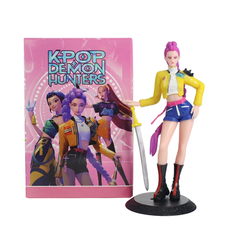 Figurines de chasseurs de démons Kpop, figurines Huntrix, jouet Derpys Tiger Rumi Brainrot, ornement, tendance 2026
