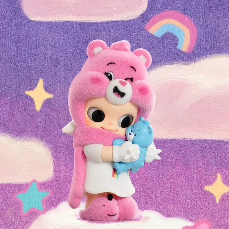 POPMART CareBears x Zsiga série boîte aveugle devinez sac décoration de bureau modèle mignon cadeau fille sac aveugle jouets Figure d'anime
