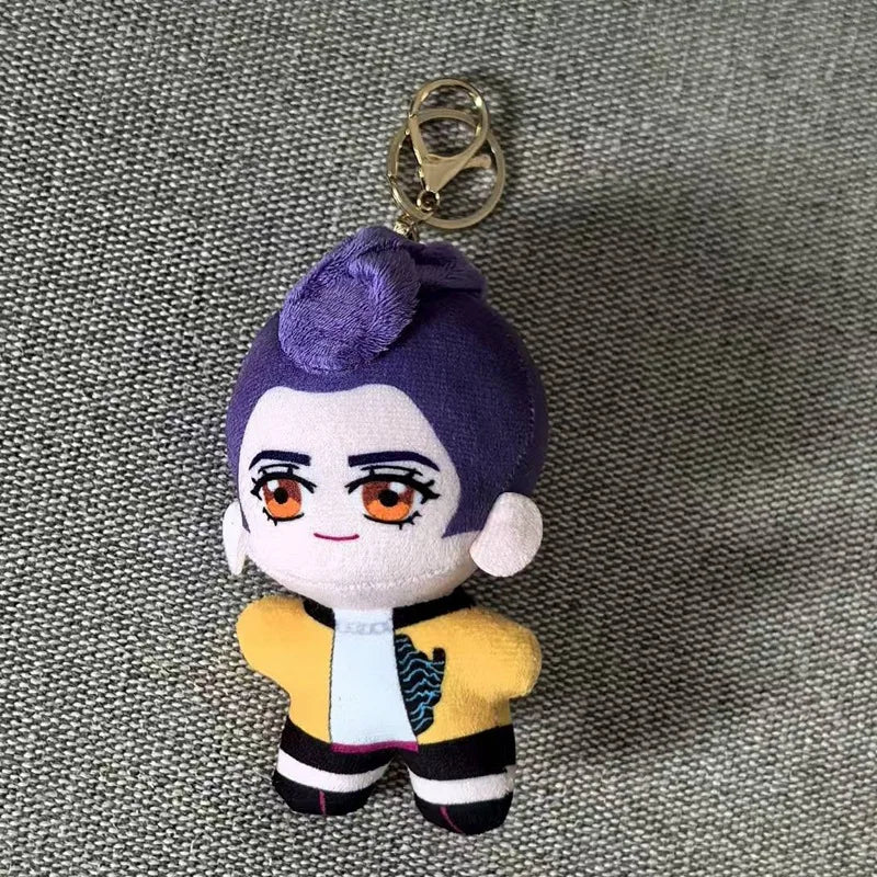 K-pop Demon Hunters Plush Keychain Doll Zoey Rumi Saja Boys K-pop Girl Group Keychain Students Backpack Hanging Pendant Fans Gift