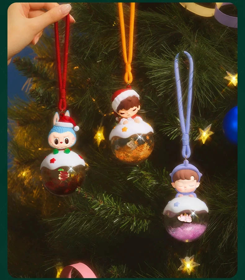 Pop Mart Apple Of My Eye Light-Up Christmas Decoration with Deep Red Ribbon