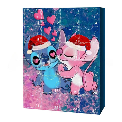 MINISO Calendrier De L Avent Stitch Disney Édition Noël Collection Limitée Avec 24 Figurines by Mon Labubu