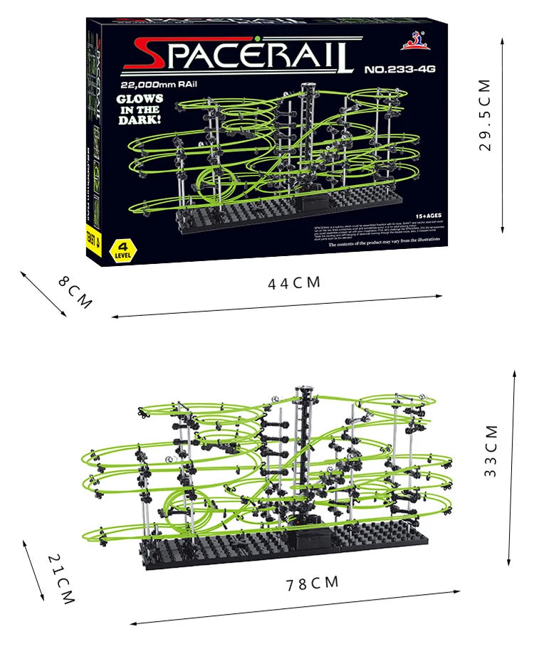 Haifeng Spacerail Marble Run Lumineux Édition Limitée Collection Labyrinthe De Course by Mon Labubu