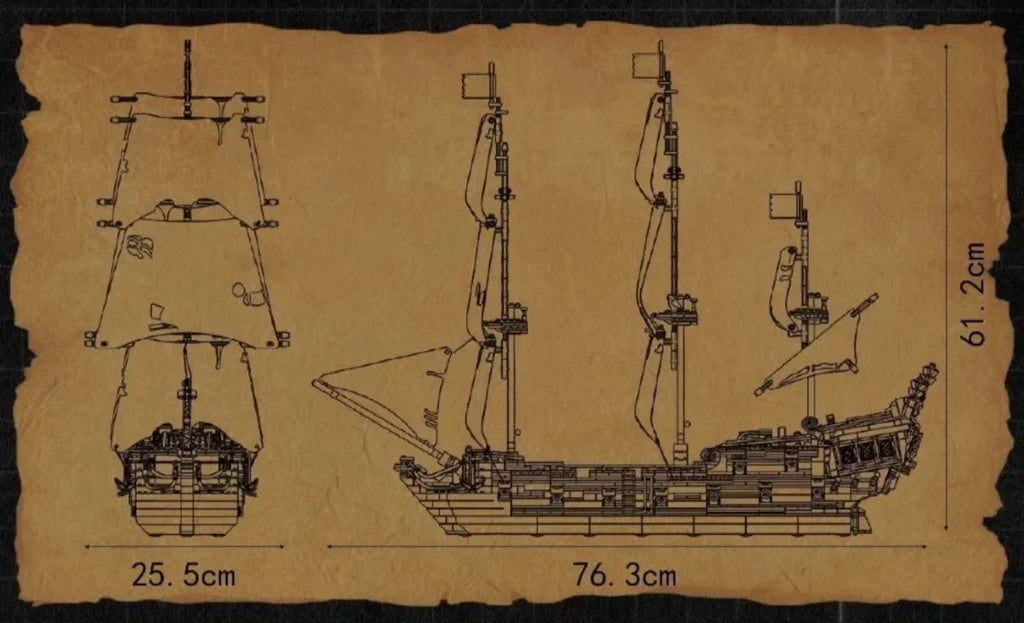 Briques De Construction De Bateau Collection Pirates Créatifs Édition Limitée Échelle 1 Sur 1 Pour Enfants Et Adultes by Mon Labubu