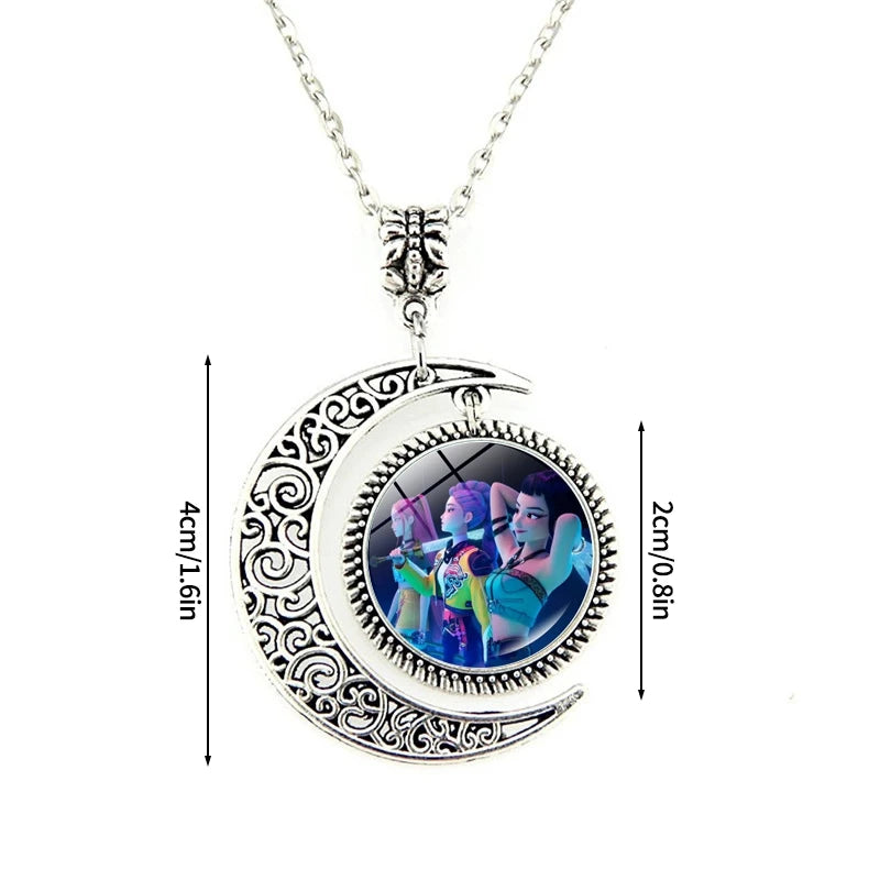 Collier Métal Coeur Démon Pendentif H Couple Kpop Idol