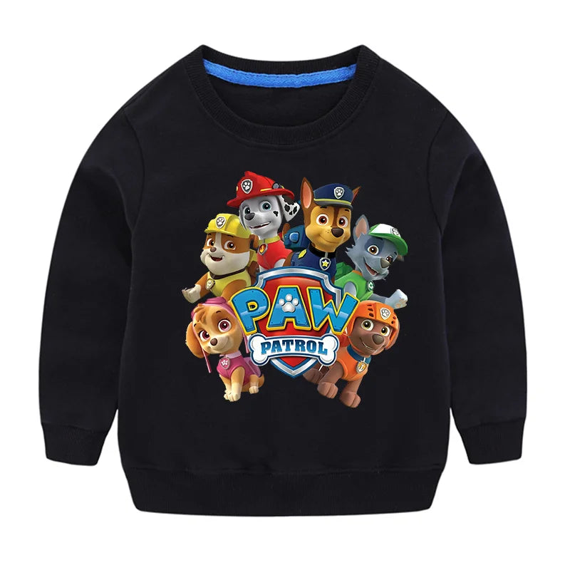 Niedlicher Paw Patrol Hoodie für Sport, Freizeit, mit Paw Patrol-Motiven, Patchwork-Design, Pullover, Herbst, Sportbekleidung, Geburtstagsgeschenk, 2024