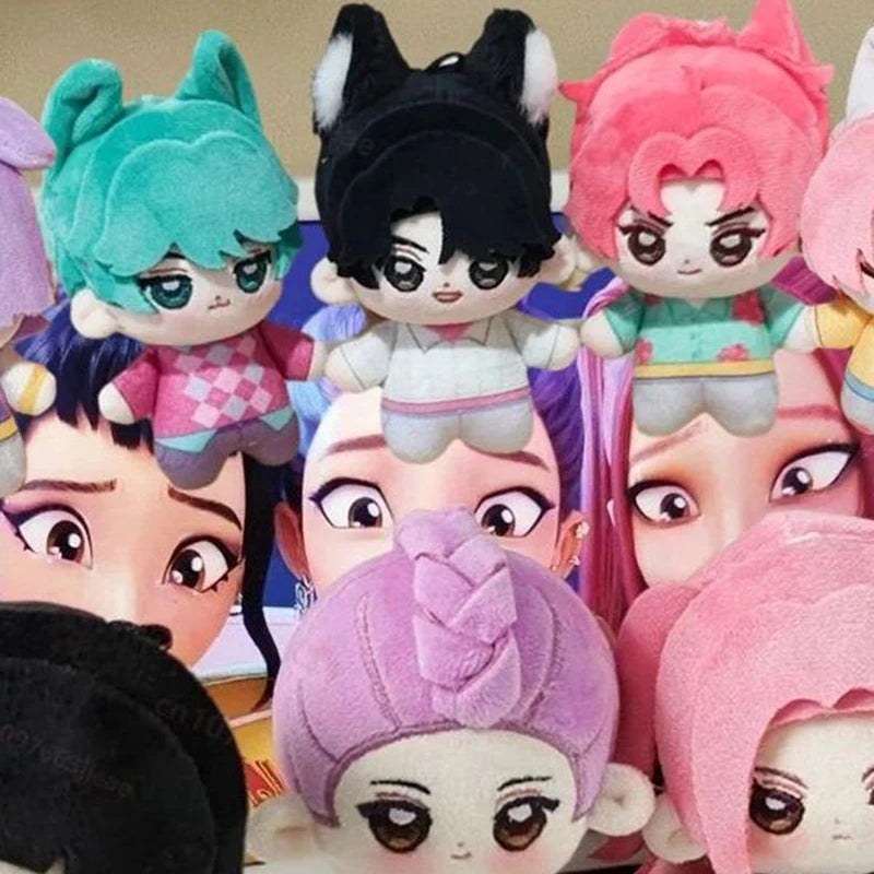 K-pop Demon Hunters Plush Keychain Doll Zoey Rumi Saja Boys K-pop Girl Group Keychain Students Backpack Hanging Pendant Fans Gift