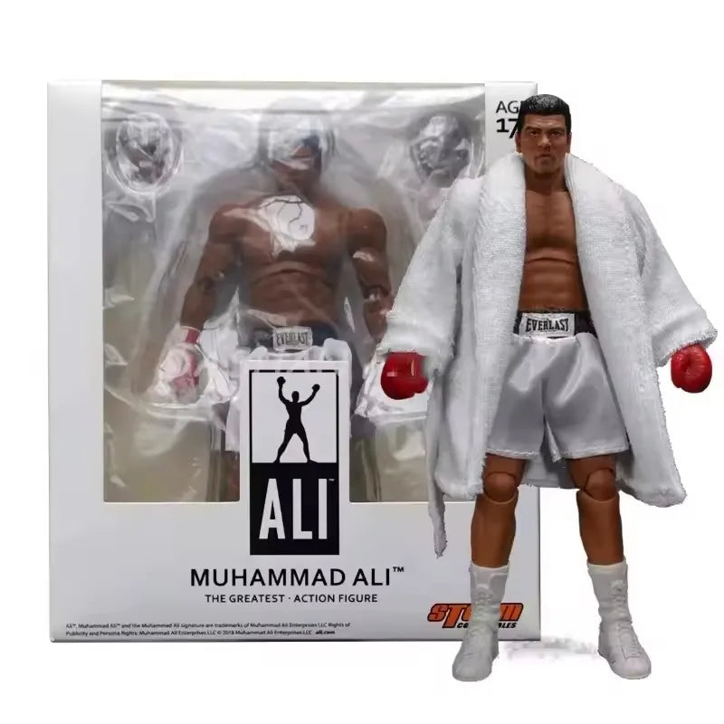 Boxer Champion Ali figurine ornements de bureau poupée 18 cm PVC Cassius Marcellus Clay Jr figurines Collection modèle mobile jouets