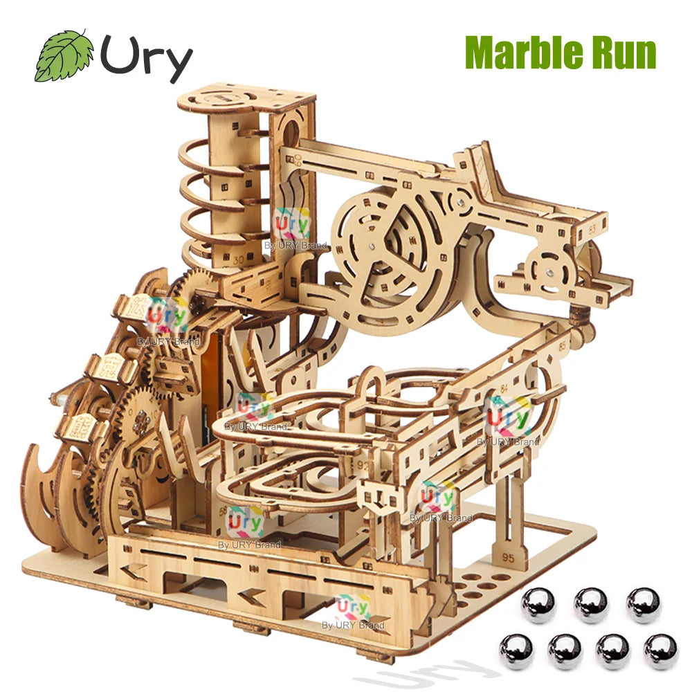 Ury Puzzle 3D En Bois Édition Limitée Piste Catapulte Électrique En Marbre Labyrinthe Scientifique by Mon Labubu