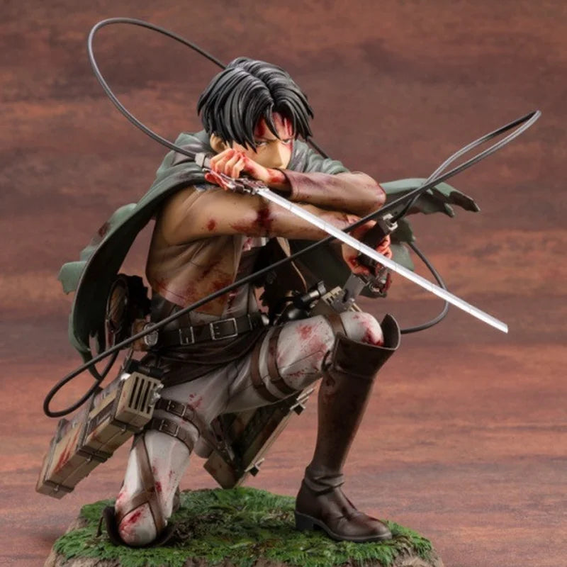 Kotobukiya – Attaque sur Titan Levi Ackerman Battle Damaged – Figurine 18 cm