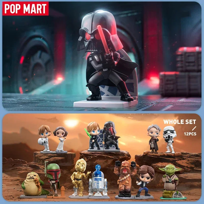 POP MART Star Wars série boîte aveugle devinez sac boîte mystère jouets poupée mignon Anime Figure ornements cadeau