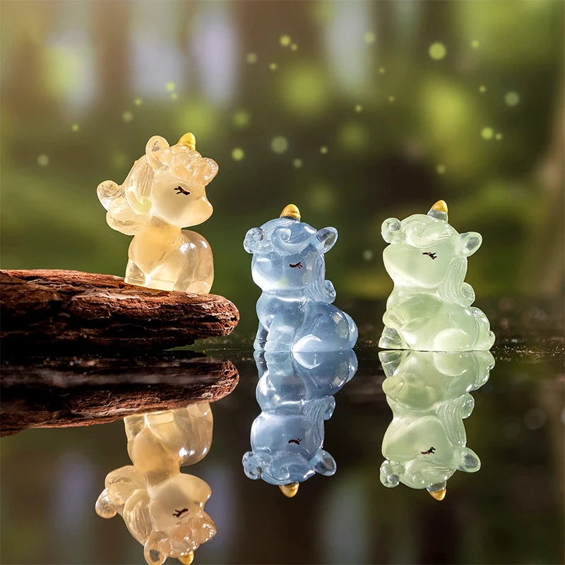 Light-Up Miniature Unicorn Statue