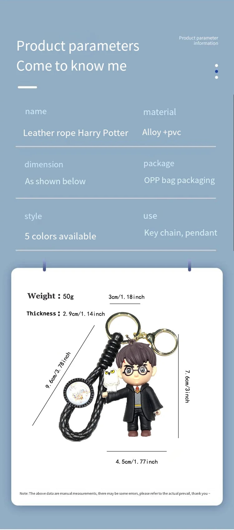 Harry Potter Porte Clés Poudlard Dessin Animé Suspendu