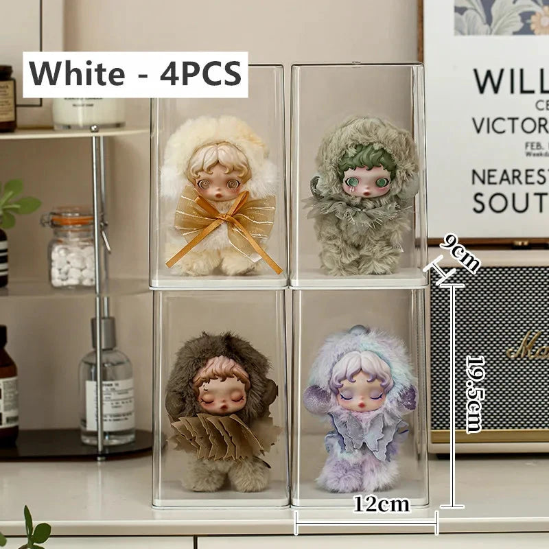 Staubdichte, transparente Acryl-Vitrine