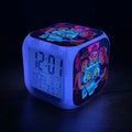 New K-Pop Demon Hunters Mira Jinu Zoey Cute Cartoon Student Alarm Clock Bedside Night Light Electronic Clock Decorative Ornament