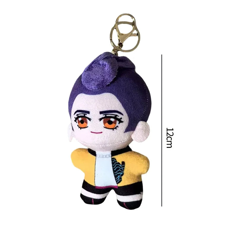 K-pop Demon Hunters Plush Keychain Doll Zoey Rumi Saja Boys K-pop Girl Group Keychain Students Backpack Hanging Pendant Fans Gift