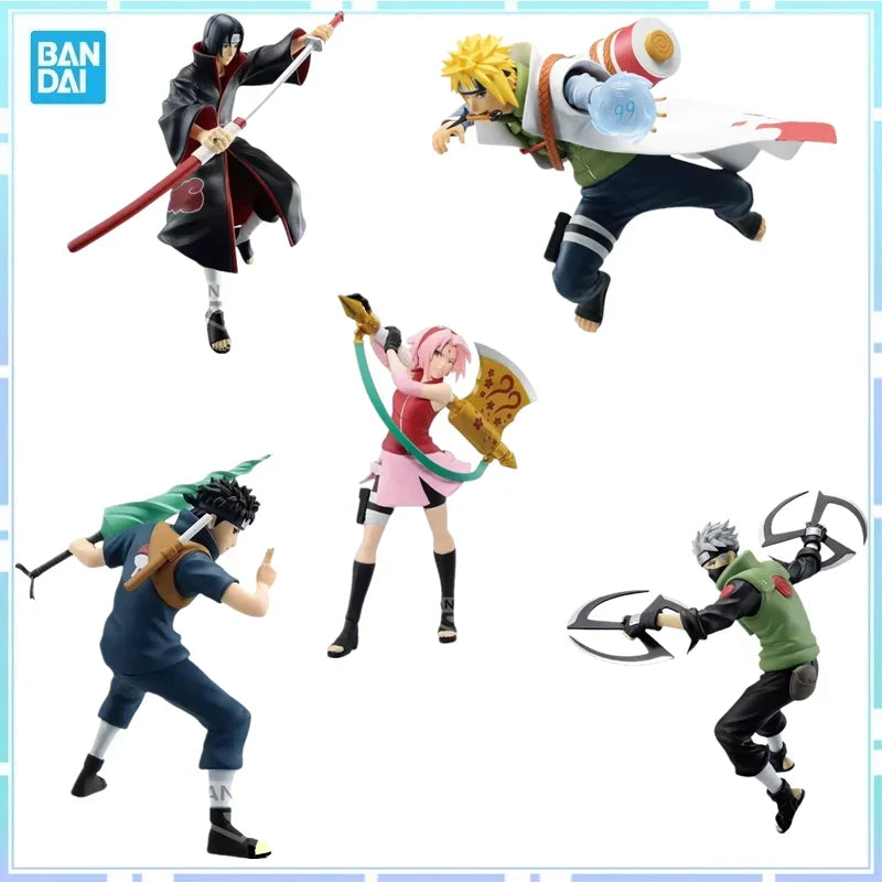 Bandai Figurine Quatre Personnages Naruto En Pose Statique