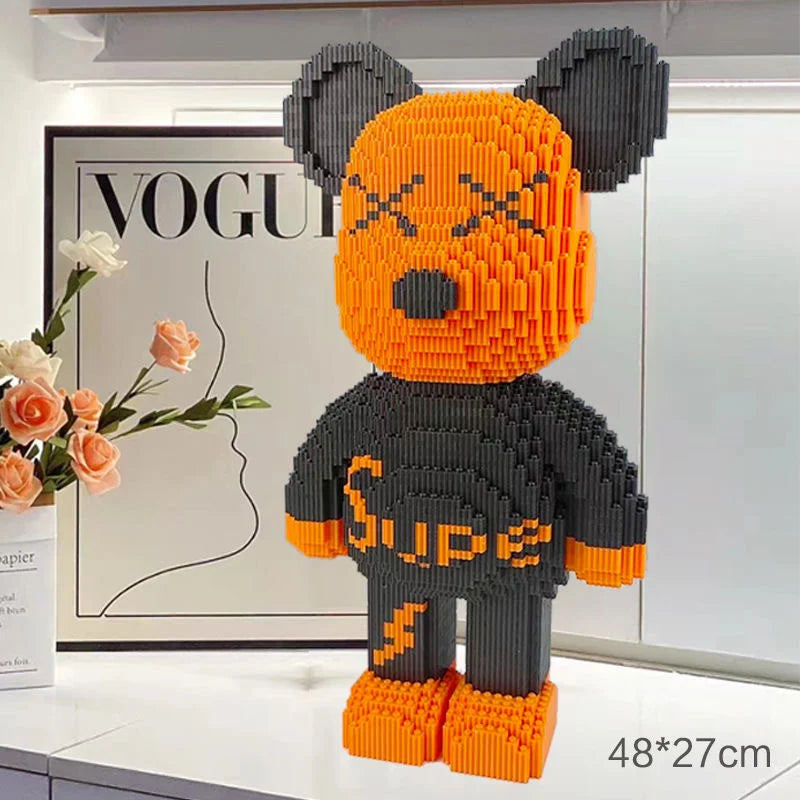 Bearbrick Teddy Géant En Briques Design Édition Limité by Mon Labubu