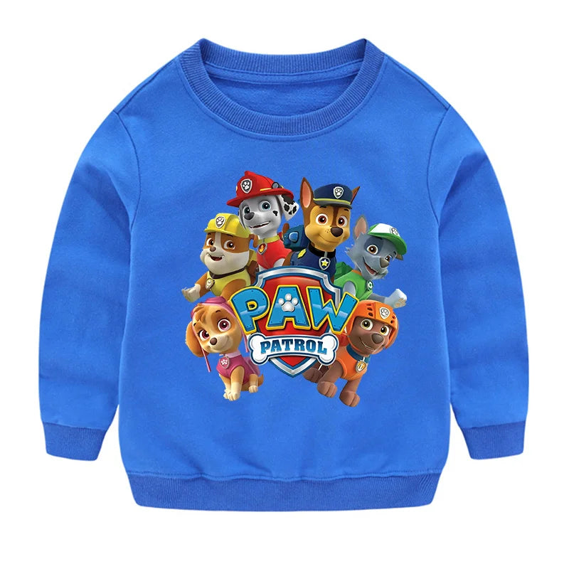 Niedlicher Paw Patrol Hoodie für Sport, Freizeit, mit Paw Patrol-Motiven, Patchwork-Design, Pullover, Herbst, Sportbekleidung, Geburtstagsgeschenk, 2024