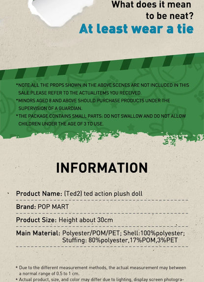 Pop Mart Figurine Articulée TED 2 Vinyle Officielle Édition Limitée Pour Collectionneurs Exigeants by POP MART INTERNATIONAL GROUP LIMITED