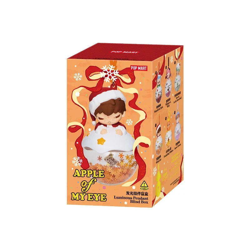 Pop Mart Apple Of My Eye Light-Up Christmas Decoration with Deep Red Ribbon