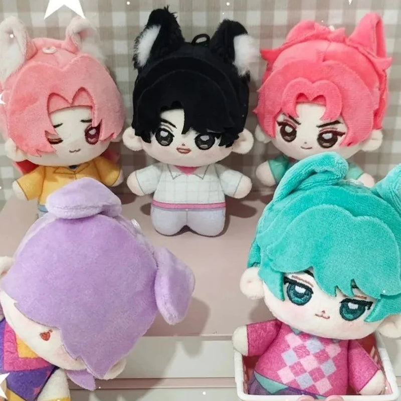 K-pop Demon Hunters Plush Keychain Doll Zoey Rumi Saja Boys K-pop Girl Group Keychain Students Backpack Hanging Pendant Fans Gift