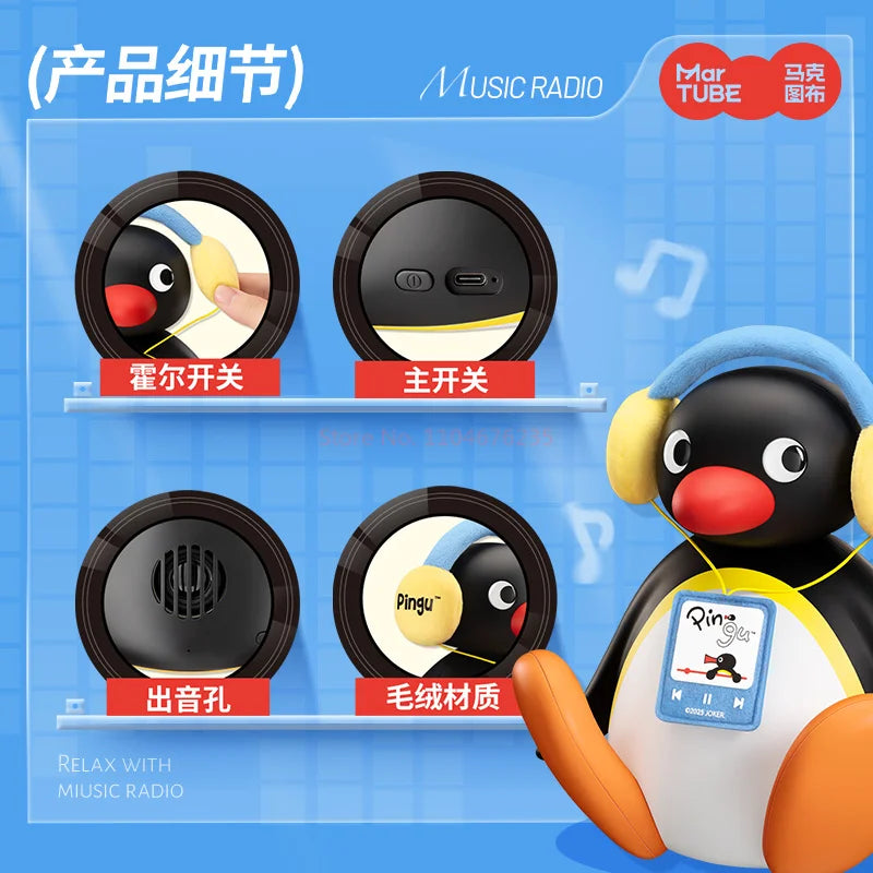 Herocross Haut-Parleur Bluetooth Pingu Peluche Magnétique Édition Limitée Collection Kawaii by POP MART INTERNATIONAL GROUP LIMITED