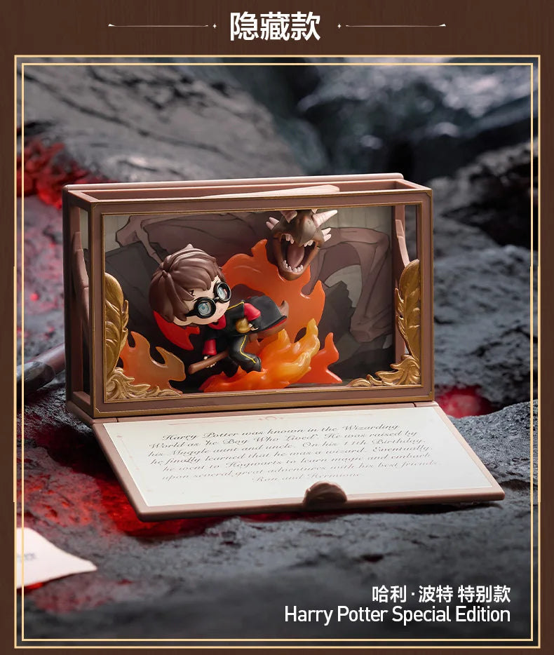 POPMART Harry Potter Poudlard série biographique boîte aveugle devinez sac jouets originaux poupée mignon Anime Figure ornements cadeau