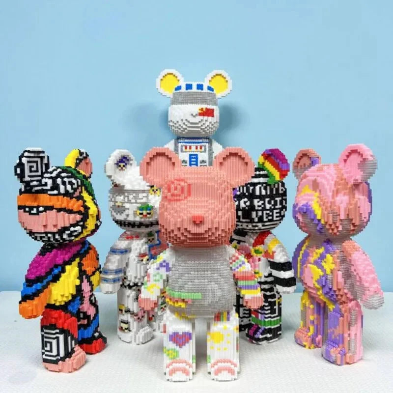 Bearbrick Teddy Géant En Briques Design Édition Limité by Mon Labubu