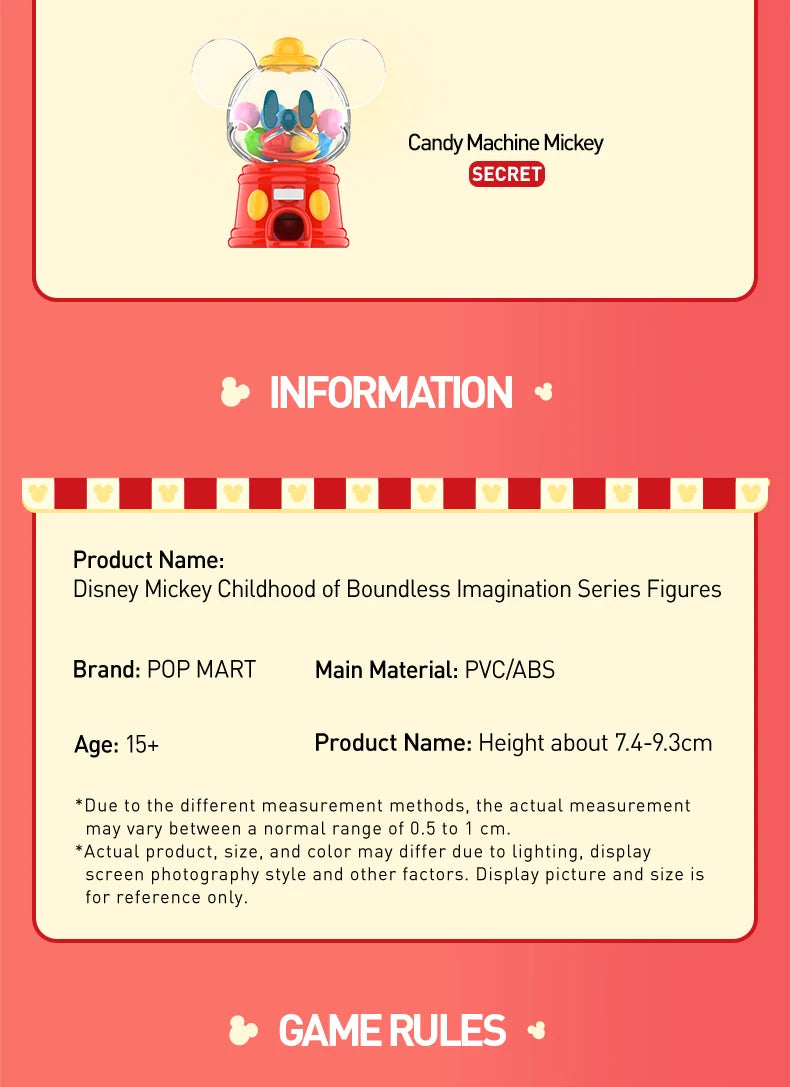 POP MART Disney Mickey – Collection Enfance de l’imagination