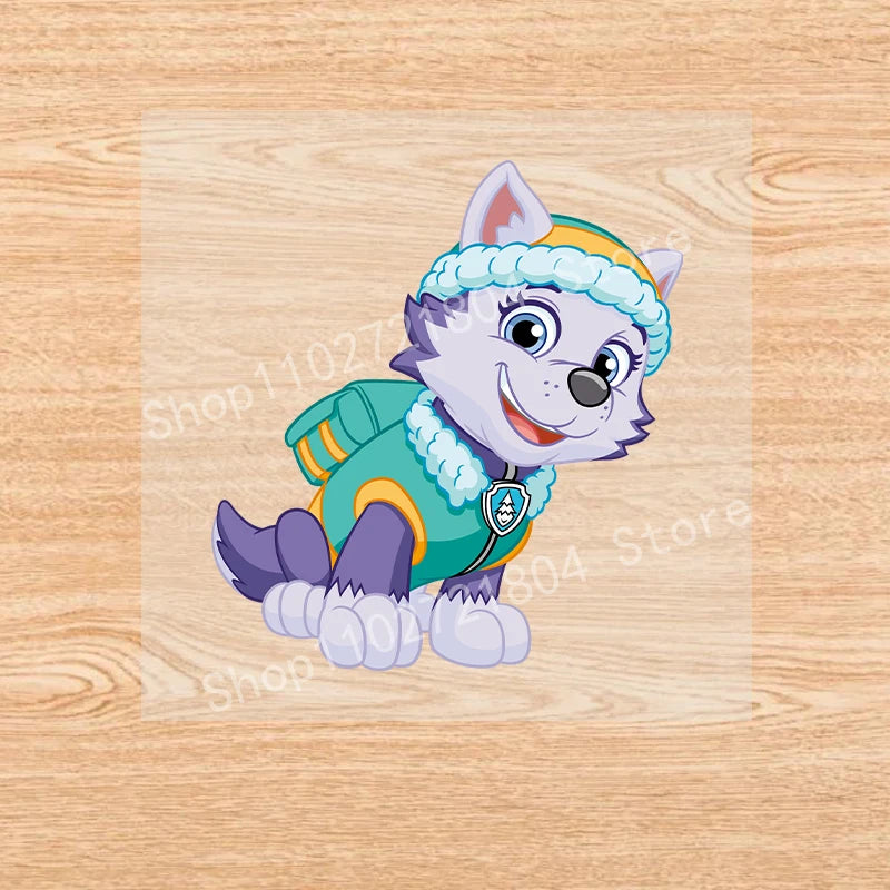 PAW Patrol Patchs Thermocollants Kawaii Transferts Chauds