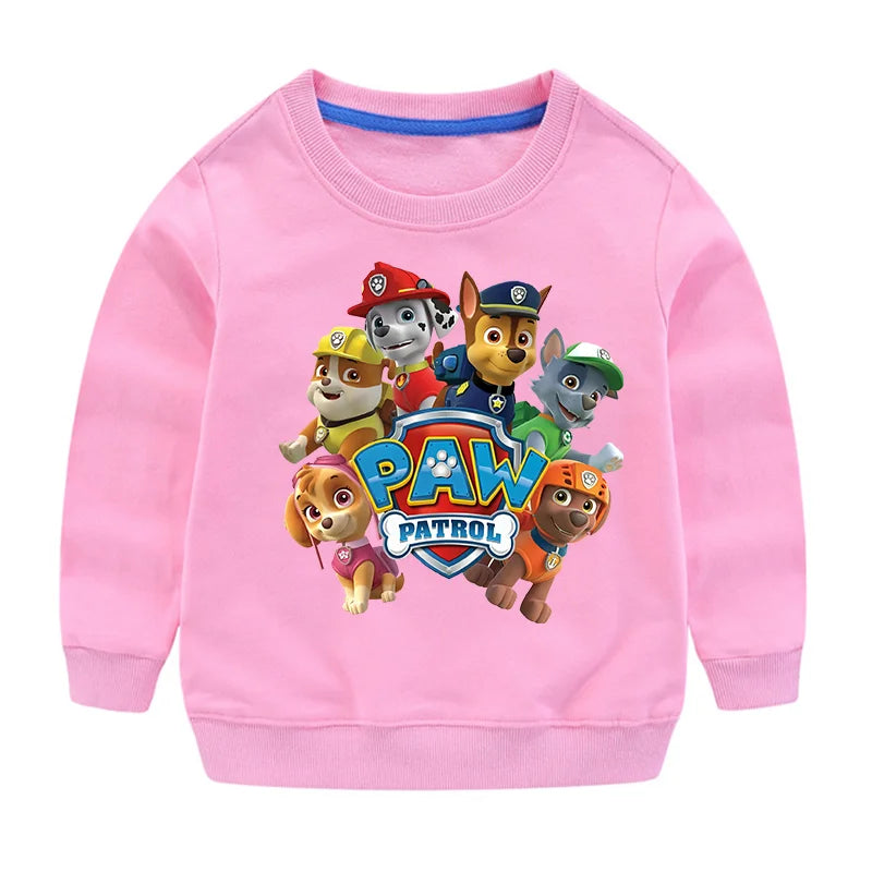 Niedlicher Paw Patrol Hoodie für Sport, Freizeit, mit Paw Patrol-Motiven, Patchwork-Design, Pullover, Herbst, Sportbekleidung, Geburtstagsgeschenk, 2024