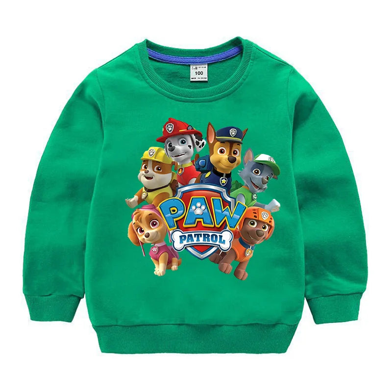Niedlicher Paw Patrol Hoodie für Sport, Freizeit, mit Paw Patrol-Motiven, Patchwork-Design, Pullover, Herbst, Sportbekleidung, Geburtstagsgeschenk, 2024