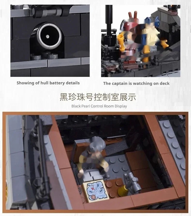 Briques De Construction De Bateau Collection Pirates Créatifs Édition Limitée Échelle 1 Sur 1 Pour Enfants Et Adultes by Mon Labubu