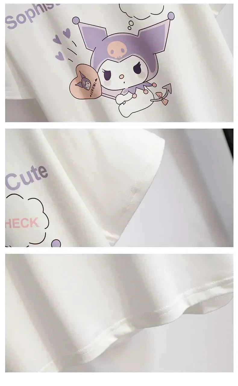 Kuromi – T-Shirt- und Rock-Set