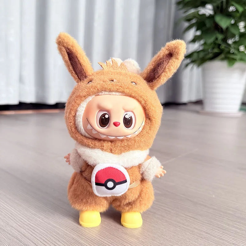 Labubu Ensemble Costume Quatre Styles Pikachu Échelle 1 sur 12