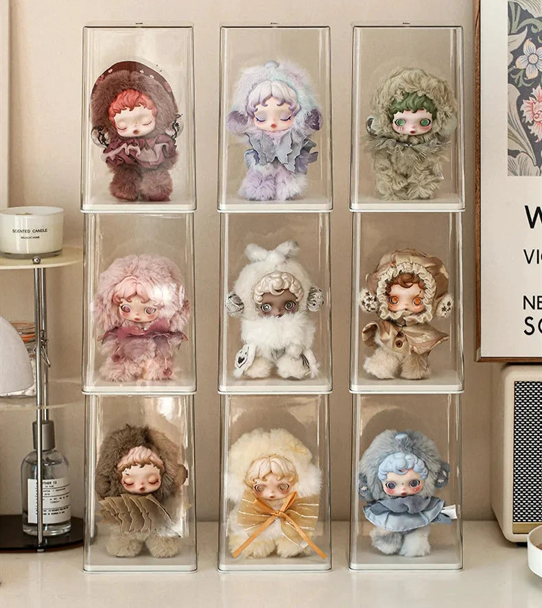 Staubdichte, transparente Acryl-Vitrine