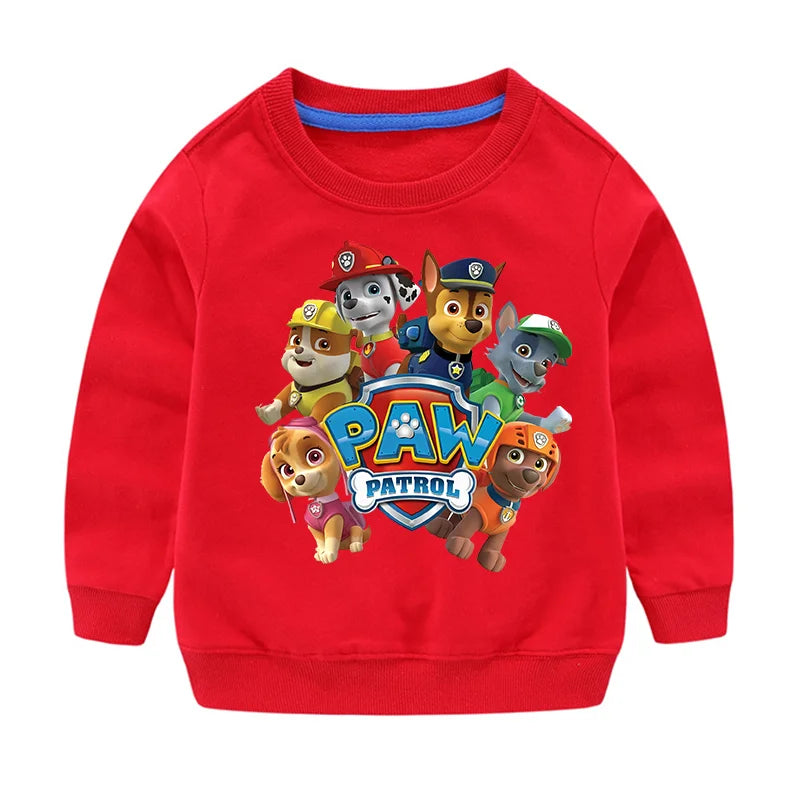Niedlicher Paw Patrol Hoodie für Sport, Freizeit, mit Paw Patrol-Motiven, Patchwork-Design, Pullover, Herbst, Sportbekleidung, Geburtstagsgeschenk, 2024