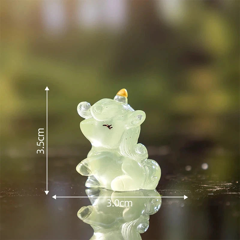 Light-Up Miniature Unicorn Statue