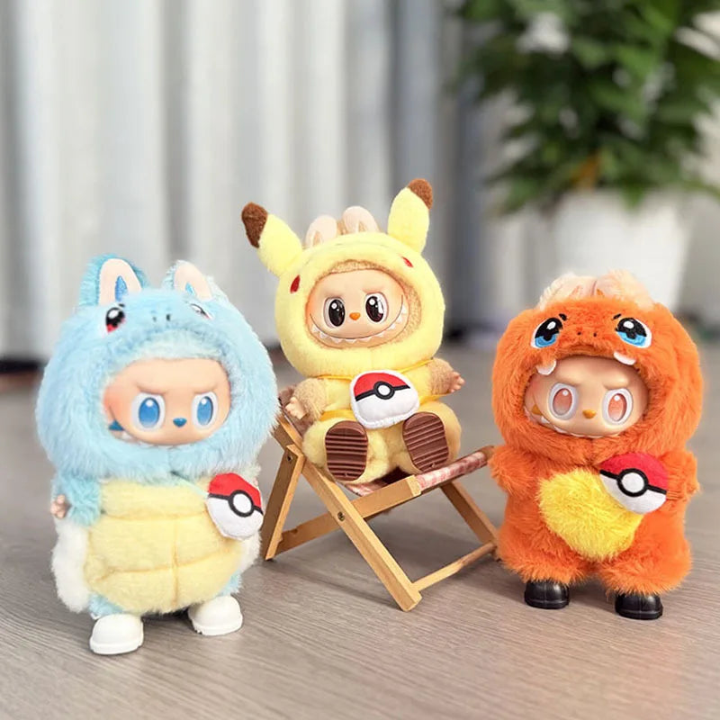 Labubu Ensemble Costume Quatre Styles Pikachu Échelle 1 sur 12