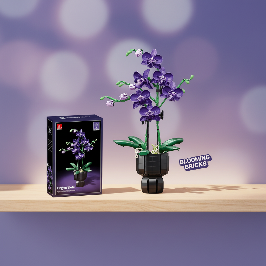 Mon Bubu Kawaii – Blocs de Construction Fleurs en Pot – Coffret Cadeau