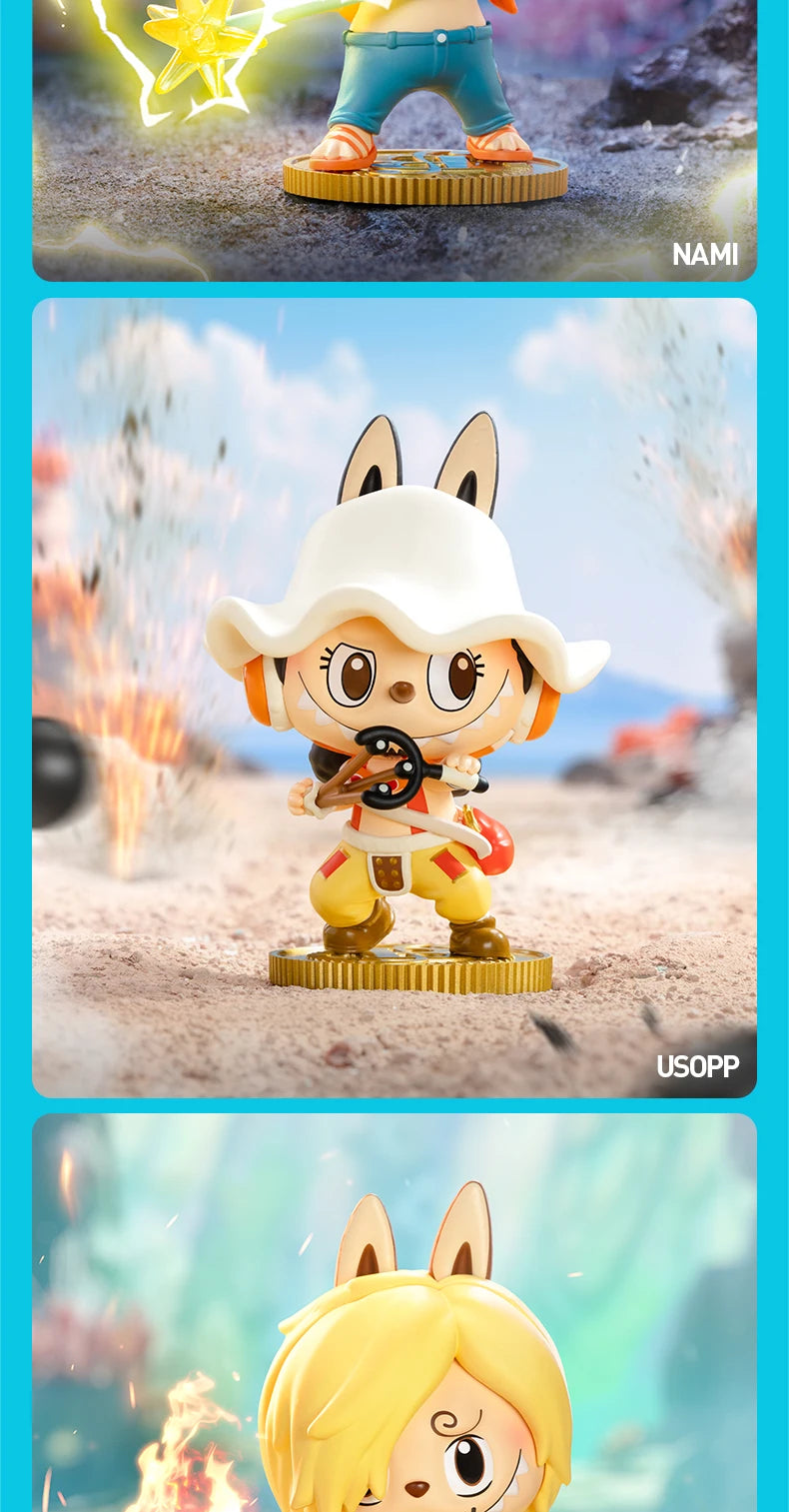 POP MART THE MONSTERS X une pièce série boîte aveugle jouets Kawaii Anime figurine Surprise boîte mystère poupées filles cadeau