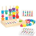 Jeu Montessori Bois Puzzle Couleurs Et Formes Bébé Édition Limitée Élégante Collection Bois Durable by Mon Labubu