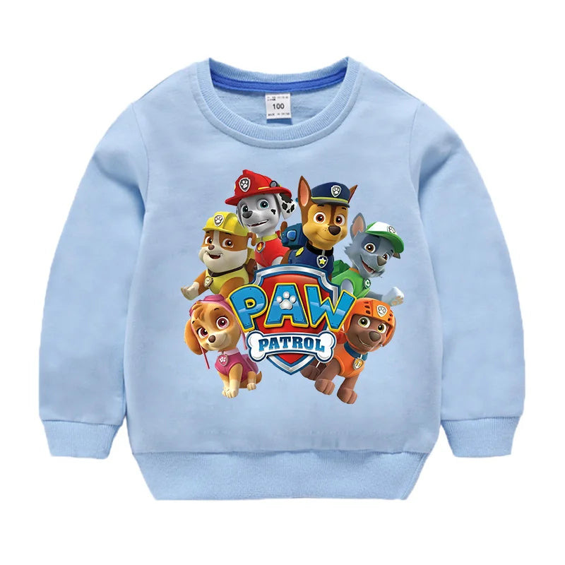 Niedlicher Paw Patrol Hoodie für Sport, Freizeit, mit Paw Patrol-Motiven, Patchwork-Design, Pullover, Herbst, Sportbekleidung, Geburtstagsgeschenk, 2024