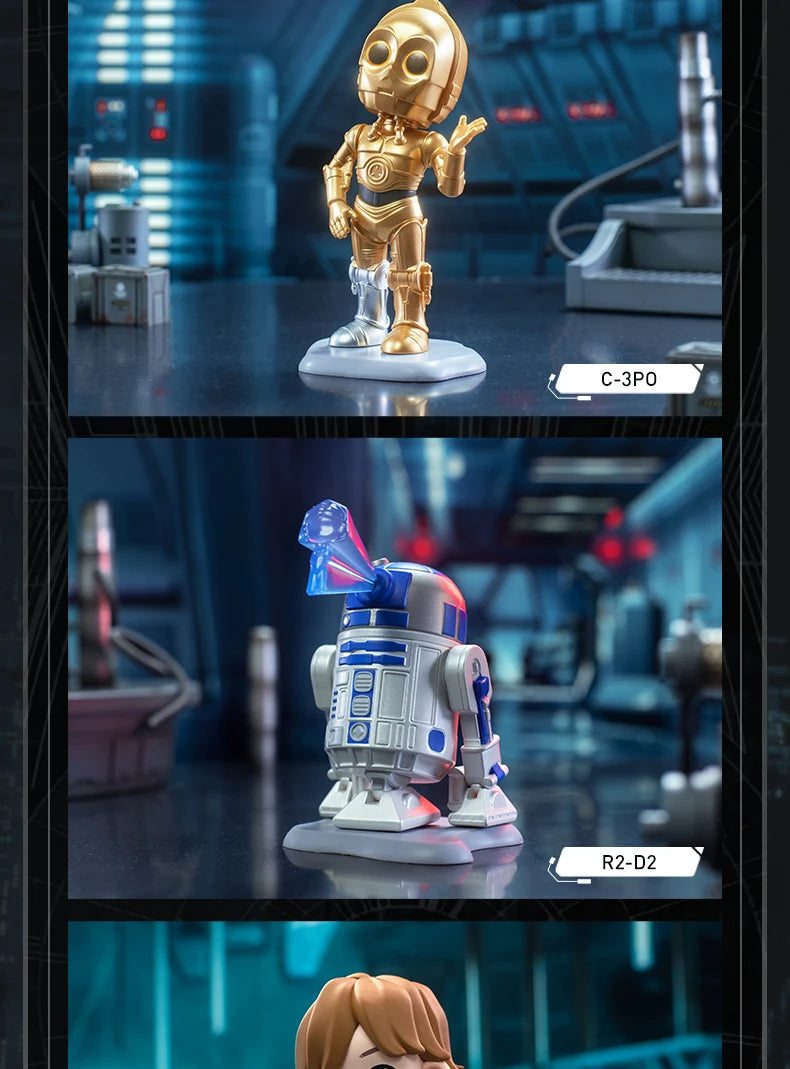 POP MART Star Wars série boîte aveugle devinez sac boîte mystère jouets poupée mignon Anime Figure ornements cadeau