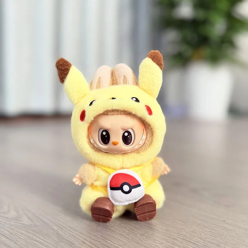 Labubu Ensemble Costume Quatre Styles Pikachu Échelle 1 sur 12
